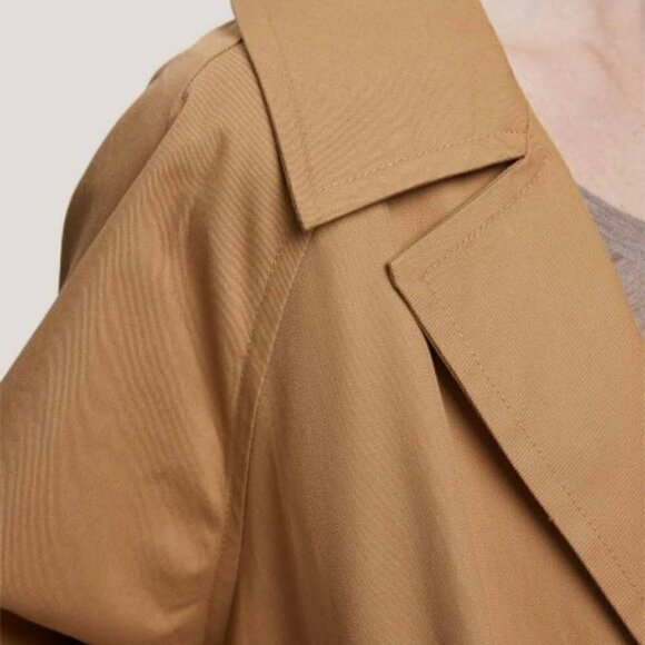* RESERVED FOR DOROTHY * Gentle Herd Oversized Cotton Trench Coat in Beige - Picture 5 of 16